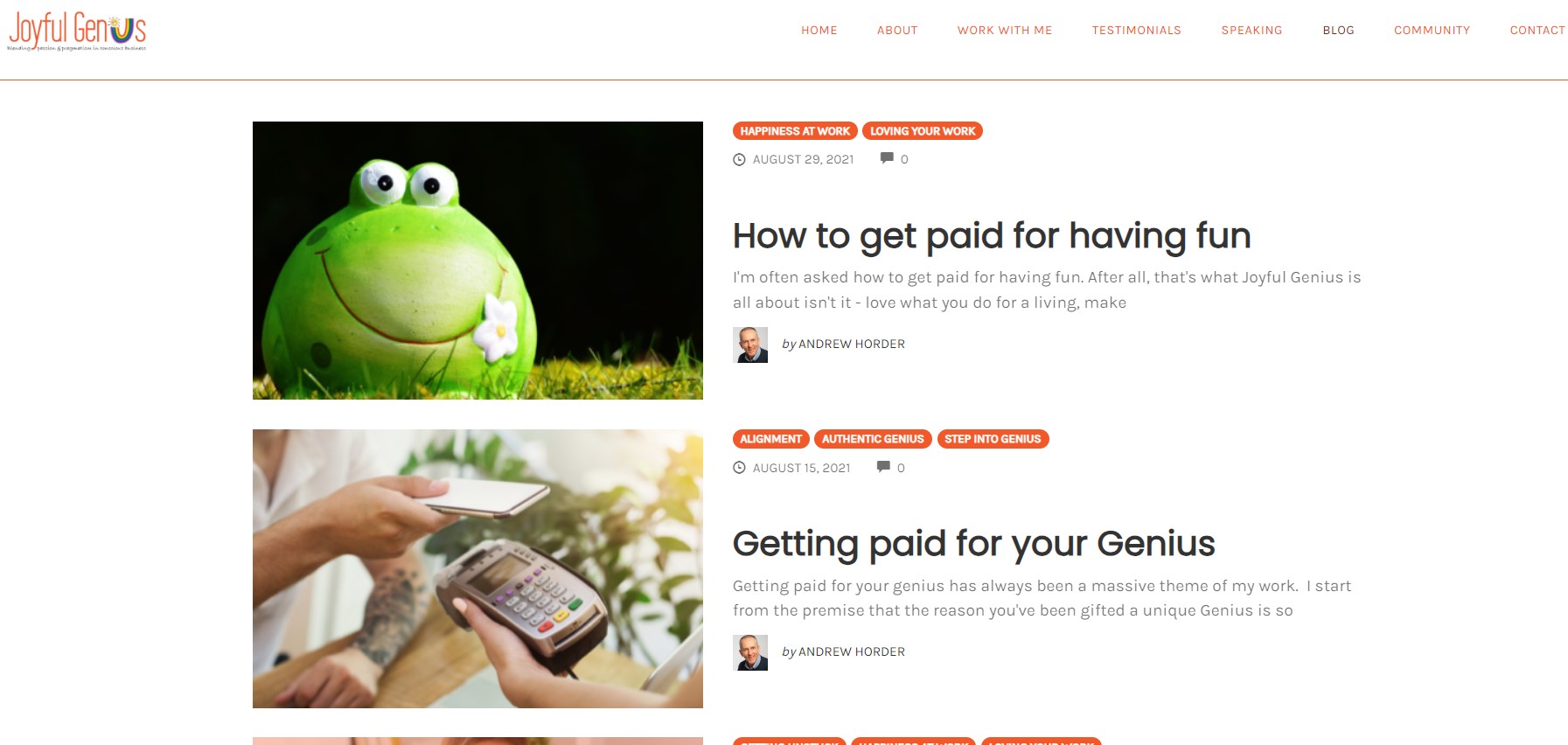 Joyful Genius Blog